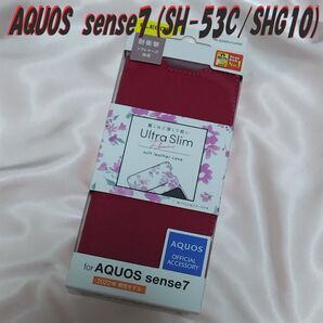 AQUOS sense7 手帳型ケース カバー SH-53C SHG10 (ディープピンク)