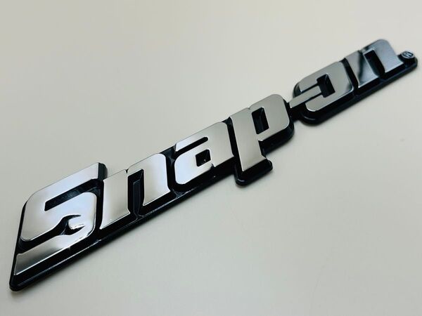 【新品】スナップオン エンブレム 20cm 200mm Snap-on ステッカー ロゴ クロムメッキ
