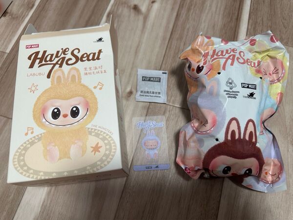 POPMART ザ モンスターズ (ラブブ) ハブアシート ぬいぐるみ シリーズ 1ピース ZIZI