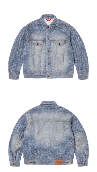 Supreme Fuck Stitch Denim Trucker Jacket "Blue" サイズL