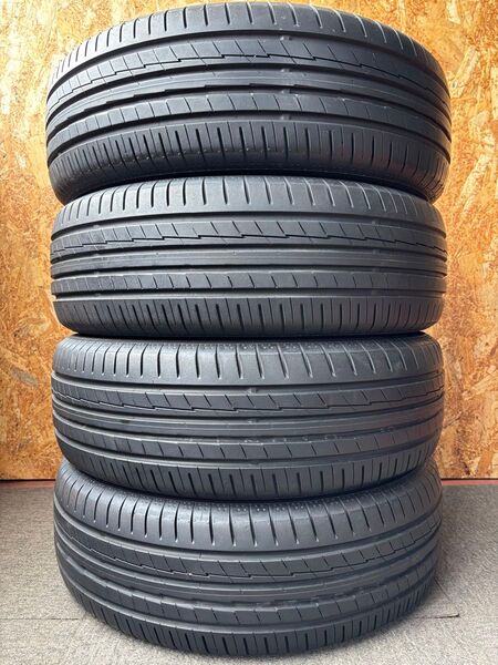 T-551【バリ山/綺麗】YOKOHAMA BluEarth-A!195/65R15 91H!程度良好!