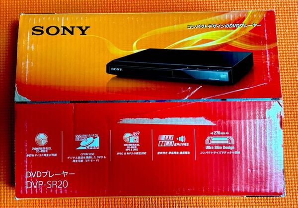 未使用品 ソニー DVDプレーヤー ブラック 再生専用 DVP-SR20 BC