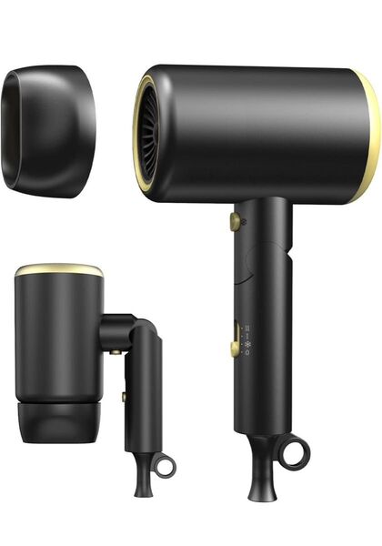 ドライヤー 大風量 2025最新型 速乾 軽量 折り畳み式 高濃度マイナスイオン 1400W 恒温 ヘアケア 冷熱風 3段階風量調