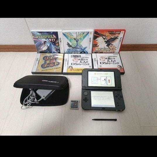 Nintendo 3DSLL 3DS Newニンテンドー3DS LL メタリックブラック 任天堂 ソフト7本