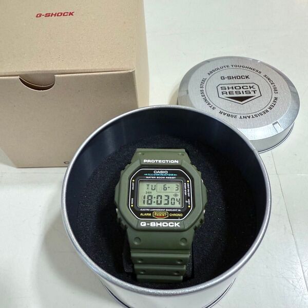 CASIO G-SHOCK 元祖スピードモデル DW-5600E−1v カスタム グリーン