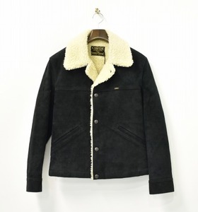 COOTIE クーティー Suede Cattleman Jacket スエードキャトルマンジャケット S BLACK CTE-14A221 スエードランチジャケット BOA ボア 牛革