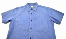 COOTIE （クーティー） WORK SHIRT S/S ヘリンボーン ワークシャツ 半袖 NAVY SMALL 日本製_画像5