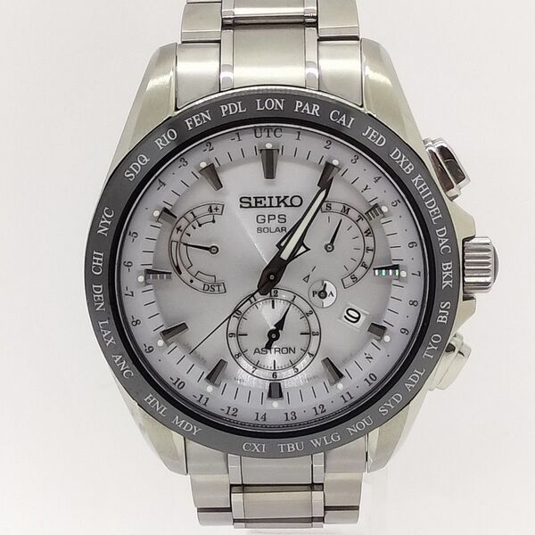 【良品】SEIKO セイコー ASTRON アストロン GPSソーラー 8Xシリーズデュアルタイム SBXB047 箱保付きメンズ