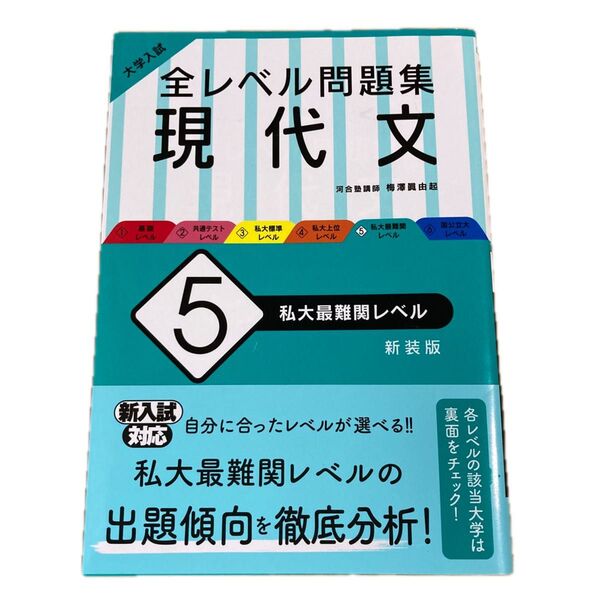 大学入試全レベル問題集現代文 5 新装版 (大学入試) 梅澤眞由起/著 旺文社 大学受験 一般入試