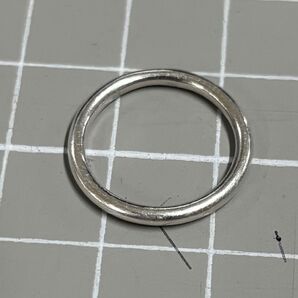 シルバーラウンドプレーンリング 1.8mm幅 つや消しシルバー950 silver 4号 スタックリング ピンキー プレーンリング
