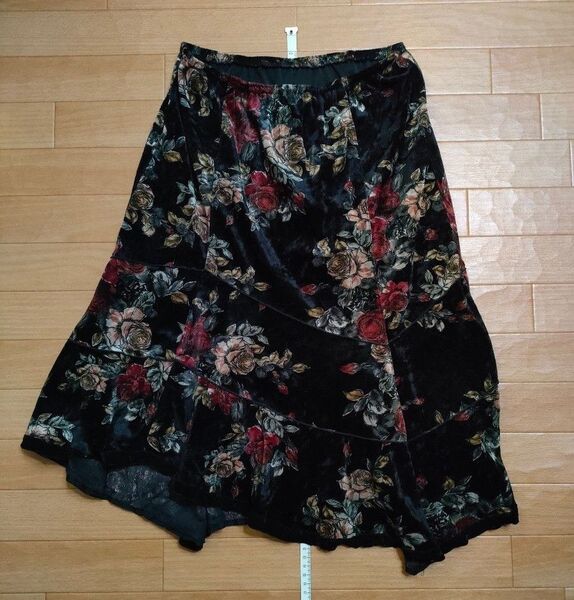 L'EST ROSE レストローズ スカート 花柄 М 厚手⑧