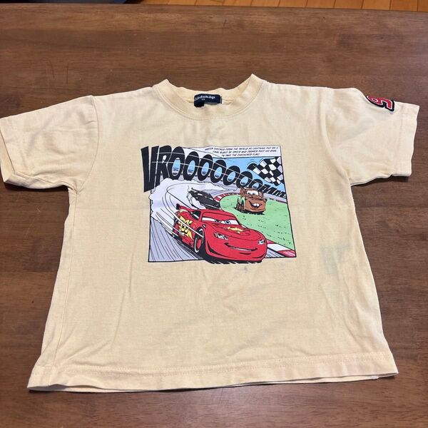 クレードスコープkladskap カーズマックイーンTシャツ 黄色 半袖Tシャツ ライトニングマックイーン