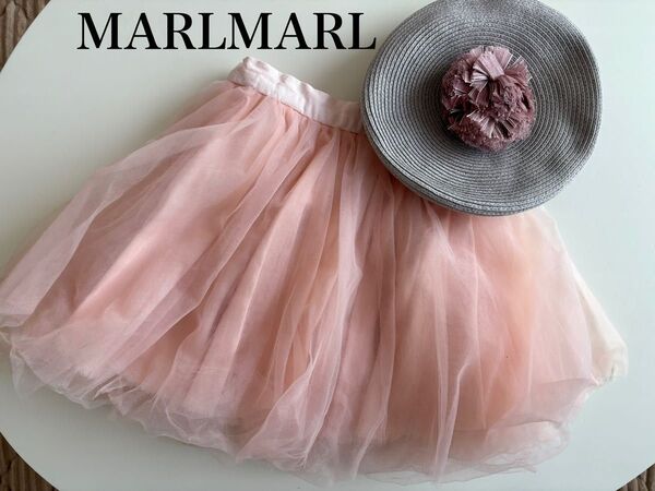 MARLMARL チュール 帽子 ベレー帽 サクラ マールマール スカートピンク ワンピース