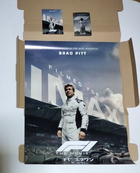 入場者特典 入場特典 特典 映画 F1 エフワン 使用済みムビチケ ポスター ステッカー ブラッド・ピット ブラッドピット ブラピ