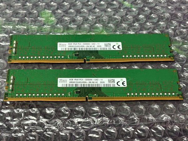 SKhynix DDR4 3200 8GB x 2枚 合計 16GB
