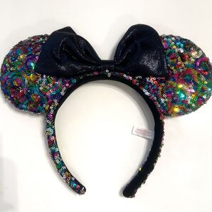 新品★ディズニー カチューシャ ディズニーグッズ Disney スパンコールカチューシャ ミッキー TDR