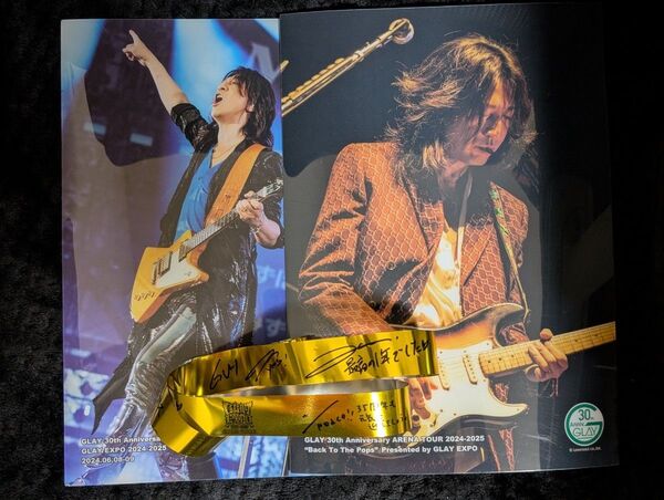 GLAY エンタメくじ TAKURO アクリルポスター2枚セット 銀テープ付