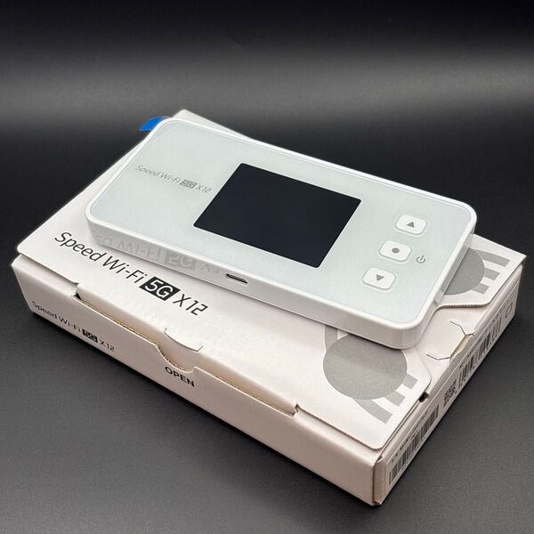 【未使用に近い】NEC Speed Wi-Fi 5G X12 SIMフリー 3767