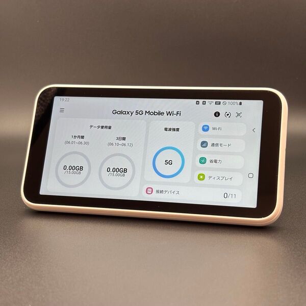 【美品】Galaxy 5G Mobile Wi-Fi SCR01 / モバイルルーター 6389