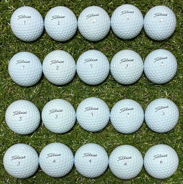 424★Sランク★タイトリスト ProV1 ロストボール ホワイト 2023年モデル 20球