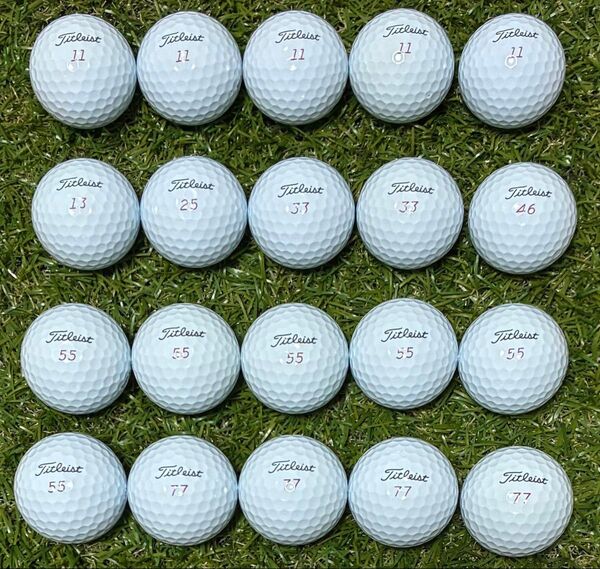 値下げ!430★Sランク★タイトリスト ProV1x ロストボール ホワイト Wナンバー 2023年モデル 20球
