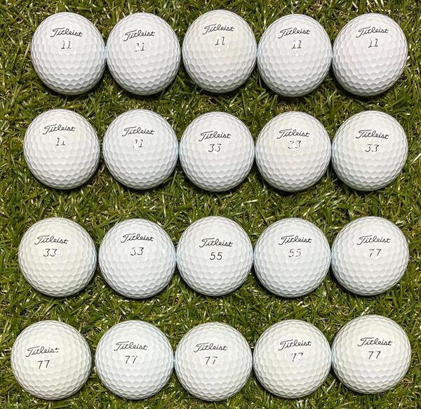 値下げ!458★Sランク★タイトリスト ProV1 ロストボール ホワイト Wナンバー 2023年モデル 20球