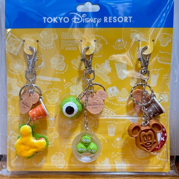 ディズニーリゾート パークフードミニチュアキーチェーン マスコット キーホルダー ディズニー キーホルダー
