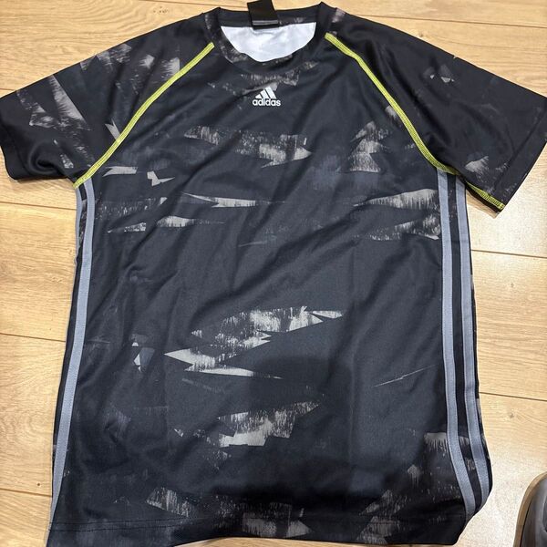 adidas スポーツTシャツ ブラック メンズ