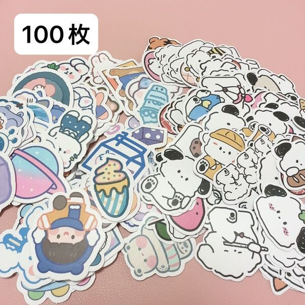 韓国 可愛い キャラクター ステッカー 100枚 シール