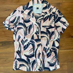tommy girl 半袖シャツ S/P リーフ柄