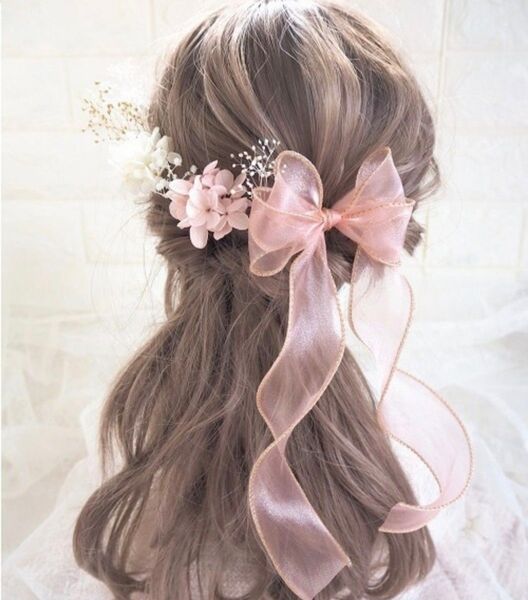 *新品*未使用*ヘアアクセサリー* 髪飾り ヘッドドレス ヘアアクセサリー 成人式 卒業式 ゴールド 和装 リボン ウェディング