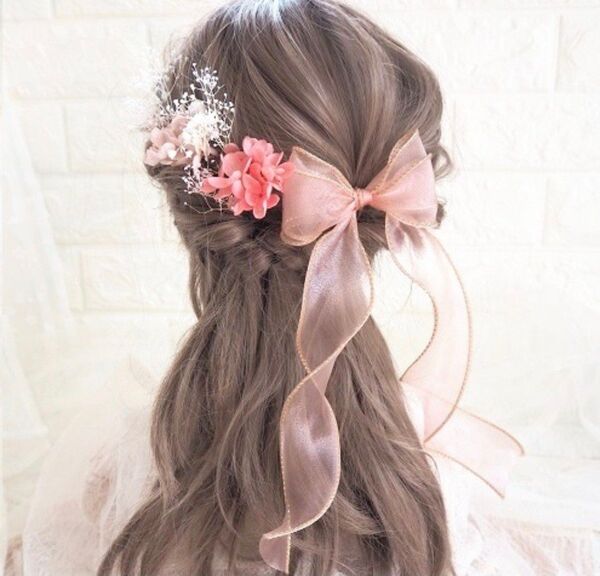 *未使用*新品*ヘアアクセサリー* 髪飾り ヘッドドレス 卒業式 成人式 和装 水引 ゴールド 金箔 リボン