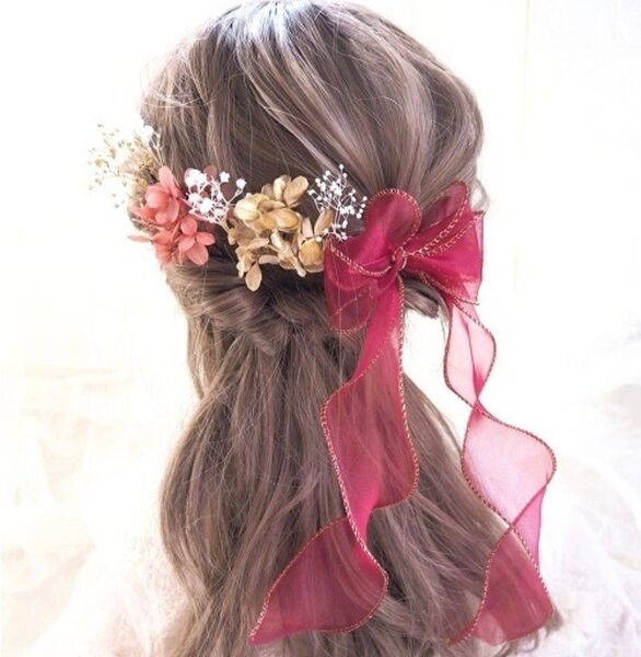 *新品*未使用*ヘアアクセサリー* 髪飾り ヘッドドレス 和装 成人式 卒業式 金箔