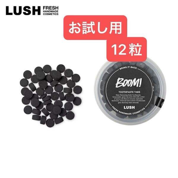 【お試し用】LUSH ブーム 12粒 歯磨きタブレット 炭 ホワイトニング コーラ味 ラッシュ