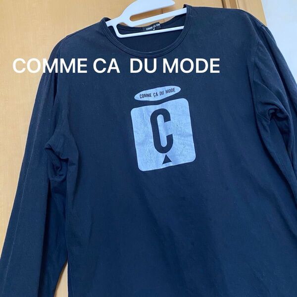 COMME CA DU MODE 黒 ロンT