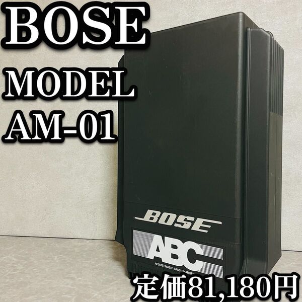 送料無料 希少 BOSE ボーズ AM-01 サブウーファー ウーハー ABC アンプ内蔵 希少 動作品