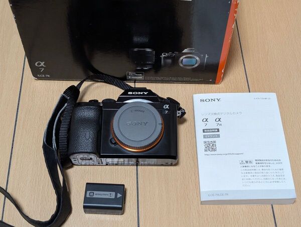 【実動美品】 SONY α7 ボディ 純正バッテリー付き