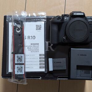 【実動美品】EOS R10ボディ 純正バッテリー付き
