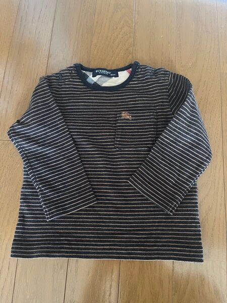 バーバリー 長袖Tシャツ ロンT ボーダー 80cm