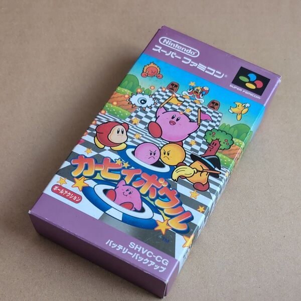 箱説あり カービィボウル 任天堂 スーパーファミコン SFC レトロゲーム 箱汚れあり 操作表あり