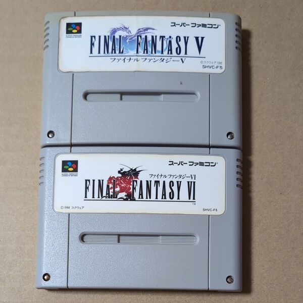 まとめ売り 2本セット ソフトのみ ファイナルファンタジー SFC スーパーファミコン 汚れあり スクウェア FF