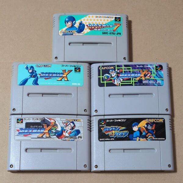 まとめ売り 5本セット ロックマン&フォルテ ロックマンX スーパーファミコン SFC CAPCOM カプコン