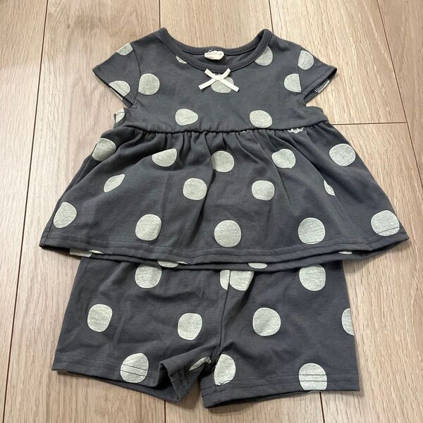 子供服 キッズ ベビー セット セットアップ ドット柄
