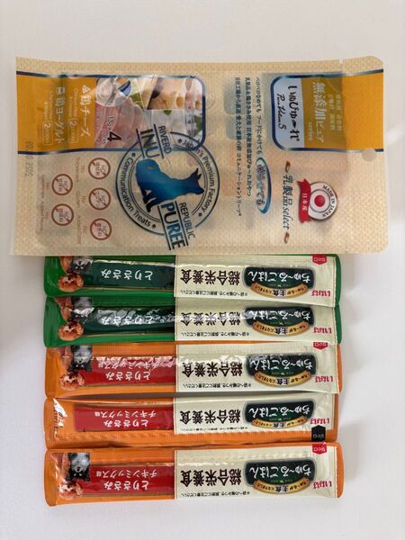 いなば ちゅ~るごはん 鶏ささみ チキンミックス味 80g×4袋 & INU PUREE 鶏ヨーグルト&鶏チーズ