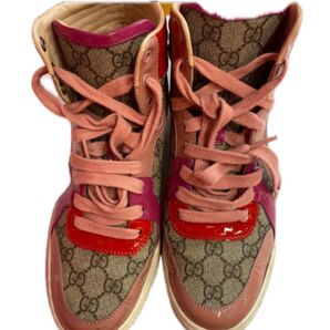 GUCCI ハイカットスニーカー ピンク
