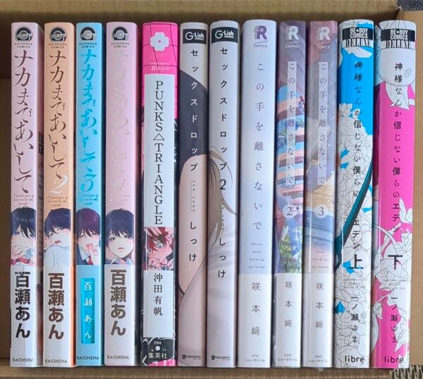 12冊セット●ナカまであいして●PUNKS TRIANGLE●セックスドロップ●この手を離さないで●神様なんか信じない僕らのエデン