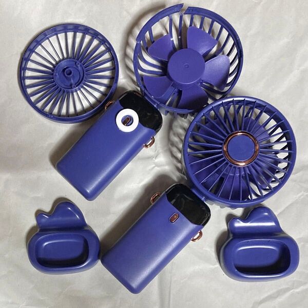ハンディファン 2個 訳あり品 手持ち 扇風機 USB充電 携帯扇風機 5段階調節 :DAGJP