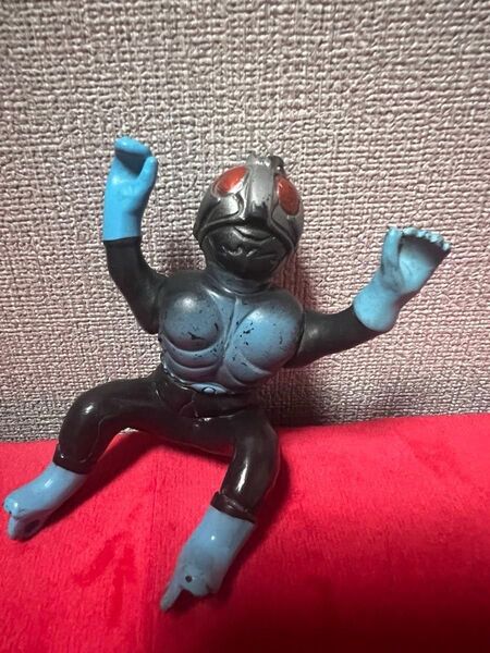 当時物 仮面ライダー ソフビ フィギュア 人形 バイクなし 宣弘社 昭和 レトロ 現状品 石森プロ 検/サイクロン号 特撮