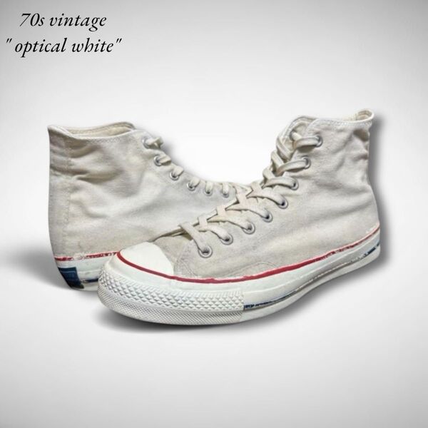 70sビンテージコンバースチャックテイラーオプティカルホワイトUS10.5 CONVERSE スニーカー ALL STAR 白