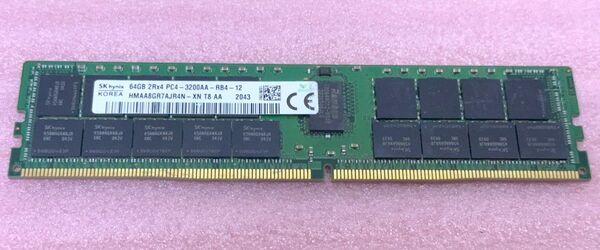 SK hynix HMAA8GR7AJR4N-XN◆PC4-25600/DDR4-3200 DDR4 ECC RDIMM 64GB